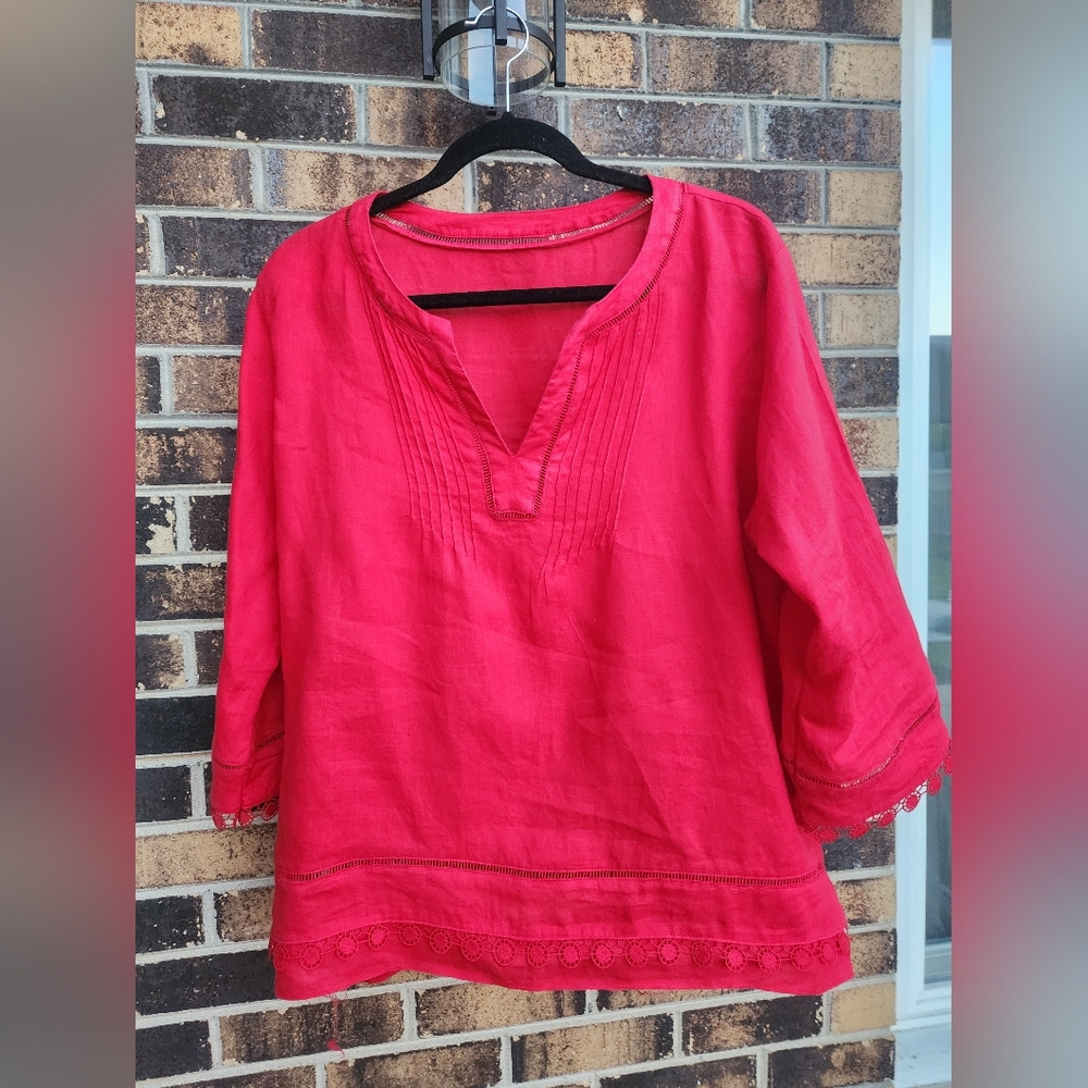 Xl lauren linen top